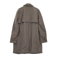 ACNE STUDIOS MARC CHECK PAW17 サイズ48 チェック 中綿 ステンカラーコート グレー メンズ アクネストゥディオズ【中古】5-0107A♪