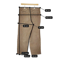 RICCARDO METHA イタリア製 太畝コーデュロイパンツ サイズ48 パンツ ベージュ メンズ リカルドメッサ【中古】5-0107T♪