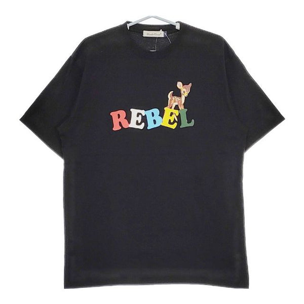 UNDERCOVER REBEL リーベルロゴ UC1C3814 半袖Ｔシャツ カットソー ブラック メンズ アンダーカバー【中古】5-0519S∞
