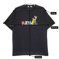 UNDERCOVER REBEL リーベルロゴ UC1C3814 半袖Ｔシャツ カットソー ブラック メンズ アンダーカバー【中古】5-0519S∞