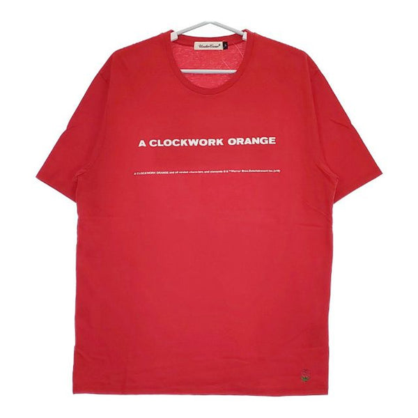 UNDERCOVER A CLOCKWORK ORANGE 時計仕掛けのオレンジ 半袖Ｔシャツ カットソー レッド メンズ アンダーカバー【中古】5-0519S∞