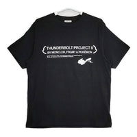 MONCLER/FRAGMENT MAGLIA T-SHIRT THUNDERBOLT PROJECT POKEMON PIKACHU ピカチュウ 半袖Ｔシャツ カットソー ブラック メンズ モンクレール/フラグメント【中古】5-0623S∞