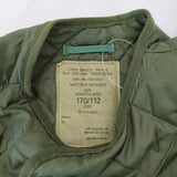 UK MILITARY LINER SMOCK 170/112 ライナー ミリタリー ノーカラー キルティングジャケット カーキ イギリス軍【中古】5-0110T♪