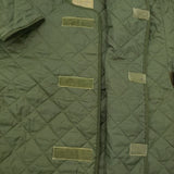 UK MILITARY LINER SMOCK 170/112 ライナー ミリタリー ノーカラー キルティングジャケット カーキ イギリス軍【中古】5-0110T♪