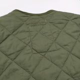 UK MILITARY LINER SMOCK 170/112 ライナー ミリタリー ノーカラー キルティングジャケット カーキ イギリス軍【中古】5-0110T♪