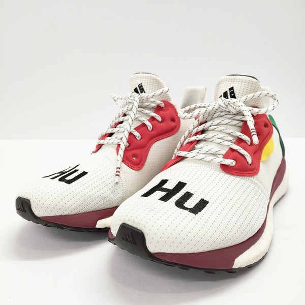 adidas PHARRELL WILLIAMS ファレル・ウィリアムス SOLAR HU GLIDE M サイズ26.5cm BB8044 スニーカー ホワイト 多色 メンズ アディダス【中古】5-0219G◎