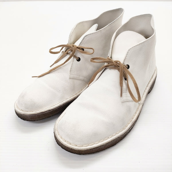 Clarks デザートブーツ サイズUK8 ブーツ ホワイト メンズ クラークス【中古】5-0717G◎