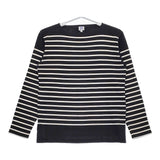 ARMOR LUX/BEAMS 別注 フランス製 サイズ1 ボーダー長袖Tシャツ カットソー ロンT ネイビー ホワイト メンズ アルモーリュックス【中古】5-0223M♪