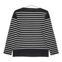 ARMOR LUX/BEAMS 別注 フランス製 サイズ1 ボーダー長袖Tシャツ カットソー ロンT ネイビー ホワイト メンズ アルモーリュックス【中古】5-0223M♪