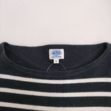ARMOR LUX/BEAMS 別注 フランス製 サイズ1 ボーダー長袖Tシャツ カットソー ロンT ネイビー ホワイト メンズ アルモーリュックス【中古】5-0223M♪