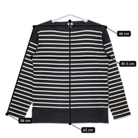 ARMOR LUX/BEAMS 別注 フランス製 サイズ1 ボーダー長袖Tシャツ カットソー ロンT ネイビー ホワイト メンズ アルモーリュックス【中古】5-0223M♪