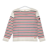 ARMOR LUX/BEAMS 別注 フランス製 サイズ1 ボーダー 長袖Tシャツ カットソー ロンT ホワイト メンズ アルモーリュックス/ビームス【中古】5-0223M♪