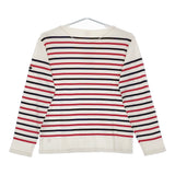 ARMOR LUX/BEAMS 別注 フランス製 サイズ1 ボーダー 長袖Tシャツ カットソー ロンT ホワイト メンズ アルモーリュックス/ビームス【中古】5-0223M♪