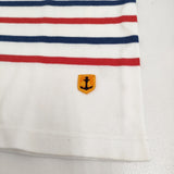 ARMOR LUX/BEAMS 別注 フランス製 サイズ1 ボーダー 長袖Tシャツ カットソー ロンT ホワイト メンズ アルモーリュックス/ビームス【中古】5-0223M♪