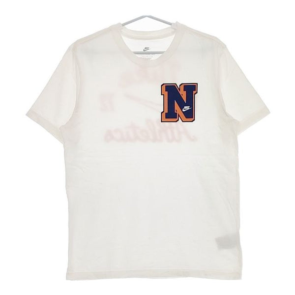 NIKE プリントTシャツ バックプリント 半袖Ｔシャツ カットソー オフホワイト メンズ ナイキ【中古】5-0519S∞