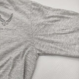 SOFFE USA製 US エアフォース AIR FORCE リフレクタープリント サイズS 長袖Ｔシャツ カットソー ロンＴ グレー メンズ ソフィー【中古】5-0119M♪