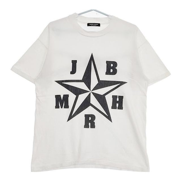 UNDERCOVER ワイヤー期 有刺鉄線 星 半袖Ｔシャツ カットソー 90年代 初期 ホワイト メンズ アンダーカバー【中古】5-0623S∞