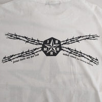 UNDERCOVER ワイヤー期 有刺鉄線 星 半袖Ｔシャツ カットソー 90年代 初期 ホワイト メンズ アンダーカバー【中古】5-0623S∞