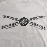 UNDERCOVER ワイヤー期 有刺鉄線 星 半袖Ｔシャツ カットソー 90年代 初期 ホワイト メンズ アンダーカバー【中古】5-0623S∞