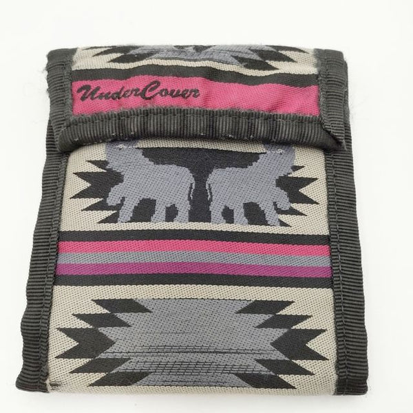 UNDERCOVER/PORTER elephant マジックテープ 二つ折り財布 90年代 グレー ブラック メンズ アンダーカバー/ポーター【中古】5-0510G∞