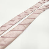 LOUIS VUITTON モノグラム柄 ストライプ シルク イタリア製 ネクタイ ピンク メンズ ルイ・ヴィトン【中古】5-0510G∞