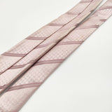 LOUIS VUITTON モノグラム柄 ストライプ シルク イタリア製 ネクタイ ピンク メンズ ルイ・ヴィトン【中古】5-0510G∞