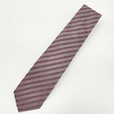 HUGO BOSS ストライプ シルク ネクタイ ワインレッド メンズ ヒューゴボス【中古】5-0510G∞