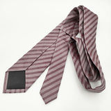 HUGO BOSS ストライプ シルク ネクタイ ワインレッド メンズ ヒューゴボス【中古】5-0510G∞