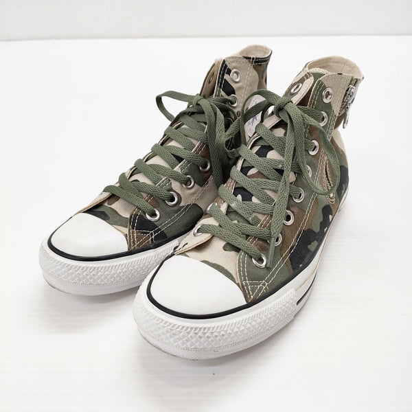 SOPHNET./CONVERSE オールスター サイドジップ 迷彩 カモフラ サイズ25cm ハイカット スニーカー カーキ メンズ ソフネット/コンバース【中古】5-0717G◎