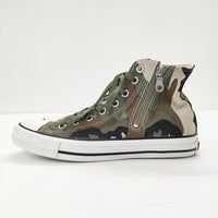 SOPHNET./CONVERSE オールスター サイドジップ 迷彩 カモフラ サイズ25cm ハイカット スニーカー カーキ メンズ ソフネット/コンバース【中古】5-0717G◎
