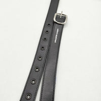 uniform experiment ナロー CHECK REVERSIBLE BELT ベルト ブルー ブラック メンズ ユニフォームエクスペリメント【中古】5-0510G∞