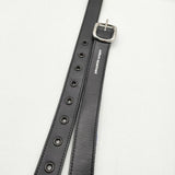 uniform experiment ナロー CHECK REVERSIBLE BELT ベルト ブルー ブラック メンズ ユニフォームエクスペリメント【中古】5-0510G∞