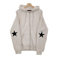 SOPHNET. STAR ELBOW PATCHED ZIP UP SWEAT HOODIE 定価29700円 SOPH-220056 パーカー 22SS オフホワイト メンズ ソフネット【中古】5-0208M♪