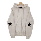 SOPHNET. STAR ELBOW PATCHED ZIP UP SWEAT HOODIE 定価29700円 SOPH-220056 パーカー 22SS オフホワイト メンズ ソフネット【中古】5-0208M♪