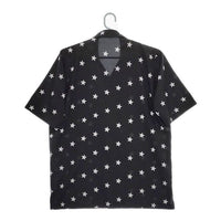 NO ID. BLACK スタープリントオープンカラーSH 半袖シャツ ブラック メンズ ノーアイディ【中古】5-0519S∞