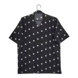 NO ID. BLACK スタープリントオープンカラーSH 半袖シャツ ブラック メンズ ノーアイディ【中古】5-0519S∞