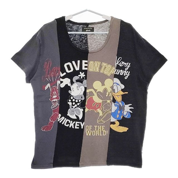 glamb ディズニー 再構築 ドッキング 半袖Ｔシャツ カットソー マルチカラー メンズ グラム【中古】5-0519S∞