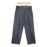 AURALEE HARD TWIST DENIM WIDE PANTS INDIGO 定価29700円 A00P03DM サイズ32 デニムパンツ ネイビー メンズ オーラリー【中古】5-0208G♪