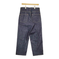 AURALEE HARD TWIST DENIM WIDE PANTS INDIGO 定価29700円 A00P03DM サイズ32 デニムパンツ ネイビー メンズ オーラリー【中古】5-0208G♪