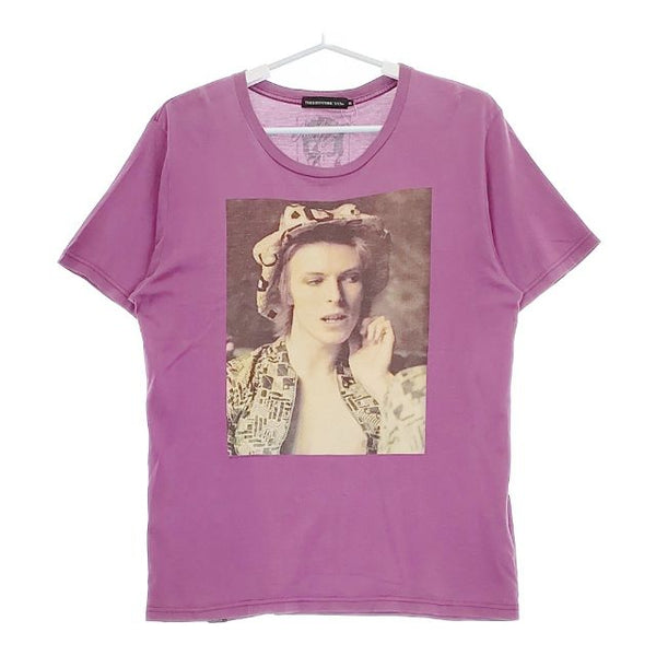 HYSTERIC XXX デビッドボウイ DAVID BOWIE 1972 半袖Ｔシャツ カットソー パープル メンズ ヒステリックトリプルエックス【中古】5-0519S∞