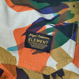 Nigel Cabourn ELEMENT リバーシブルコート 迷彩 総柄 aj022-764 サイズ46 コート グリーン メンズ ナイジェルケーボン【中古】5-0128M♪