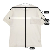 Nigel Cabourn 8040-00-21000 コットン ポケット付 半袖Ｔシャツ カットソー オフホワイト メンズ ナイジェルケーボン【中古】5-0519S∞