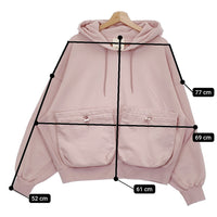 refomed KINCHAKU ZIPUP HOODIE RECU-022 定価36300円 サイズ1 スウェット パーカー 24AW ピンク メンズ リフォメッド【中古】5-0113M♪