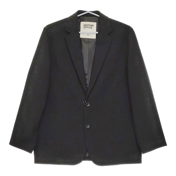 ANOTHER OFFICE 新品 HABANA SINGLE JACKET サイズ02 定価38500円 テーラードジャケット ブラック メンズ アナザーオフィス【中古】5-0208M♪