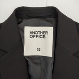 ANOTHER OFFICE 新品 HABANA SINGLE JACKET サイズ02 定価38500円 テーラードジャケット ブラック メンズ アナザーオフィス【中古】5-0208M♪