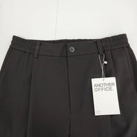 ANOTHER OFFICE 新品 HABANA BANDED SLACKS 定価24200円 サイズ2 イージースラックス パンツ ネイビー メンズ アナザーオフィス【中古】5-0208M♪