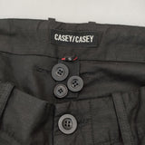 CASEY CASEY MAMO PANT コットンリネン 23HP243 サイズS 定価134200円 カーゴパンツ ブラック メンズ ケイシーケイシー【中古】5-0113M♪