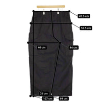 CASEY CASEY MAMO PANT コットンリネン 23HP243 サイズS 定価134200円 カーゴパンツ ブラック メンズ ケイシーケイシー【中古】5-0113M♪