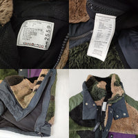 Sacai KAWS Jacquard Faux Fur Reversible Blouson 21-02559M サイズ3 2way ブルゾン カーキ ベージュ メンズ サカイ【中古】5-0131T♪