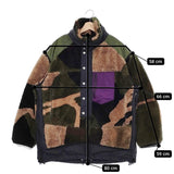 Sacai KAWS Jacquard Faux Fur Reversible Blouson 21-02559M サイズ3 2way ブルゾン カーキ ベージュ メンズ サカイ【中古】5-0131T♪